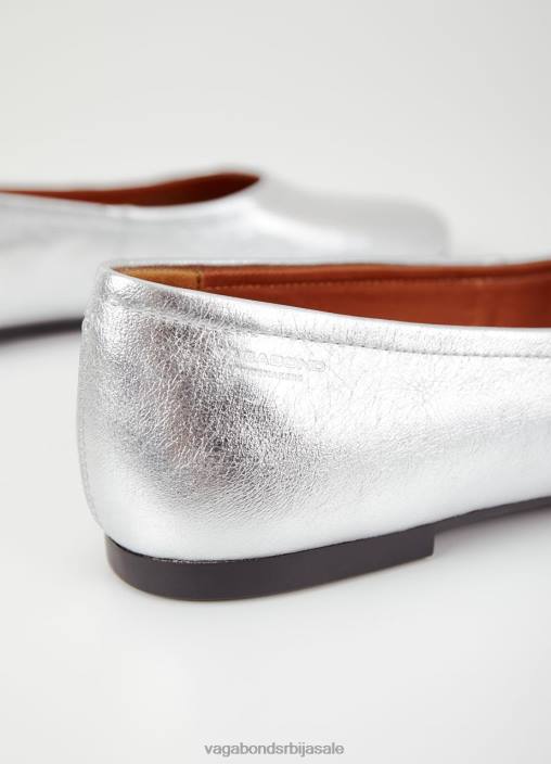 рс Vagabond Жене јолин ципеле сребрна металик кожа 468Z16 обућа