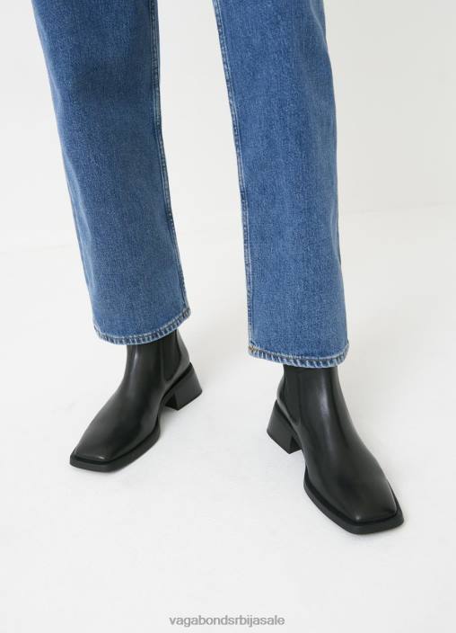 рс Vagabond Жене бланца боотс Црна кожа 468Z215 обућа
