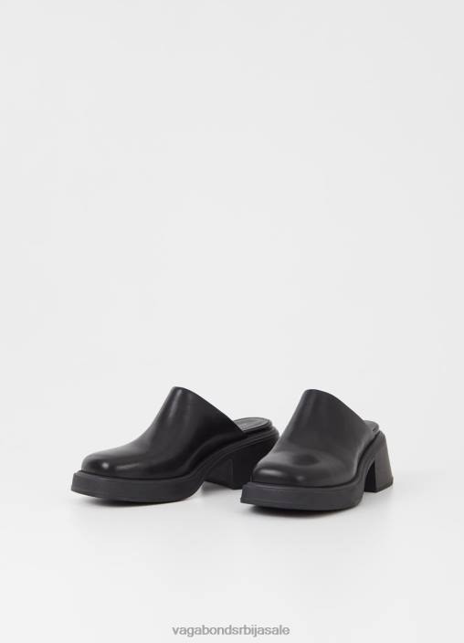 рс Vagabond Жене дорах мулес Црна кожа 468Z125 обућа