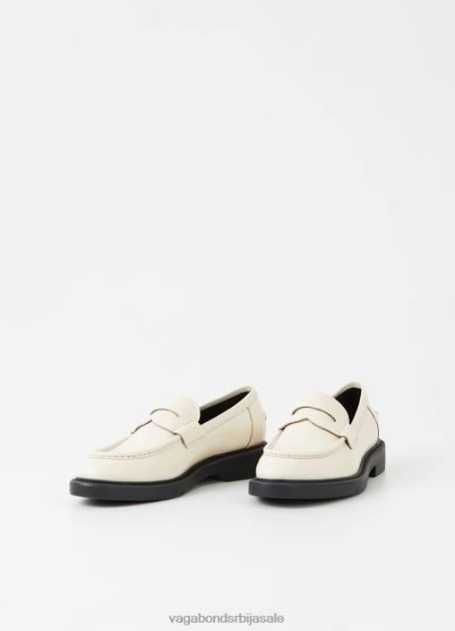 рс Vagabond Жене алек в лоафер беле полиране коже 468Z138 обућа