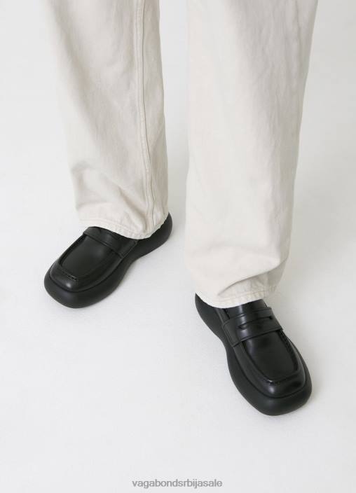 рс Vagabond Жене јаницк лоафер Црна кожа 468Z159 обућа