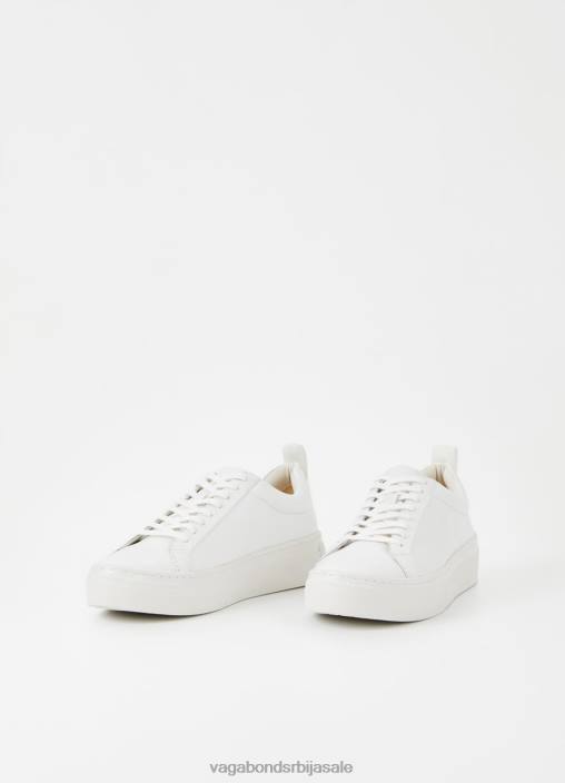 рс Vagabond Жене зое патике са платформом бела кожа 468Z178 обућа