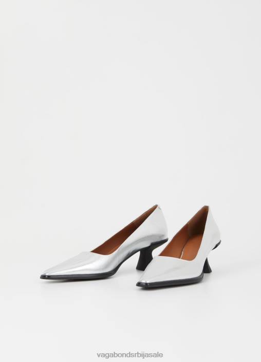 рс Vagabond Жене тилли пумпс сребрна металик кожа 468Z113 обућа